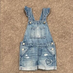 Gap Denim Blue Kids Overalls, size 4
